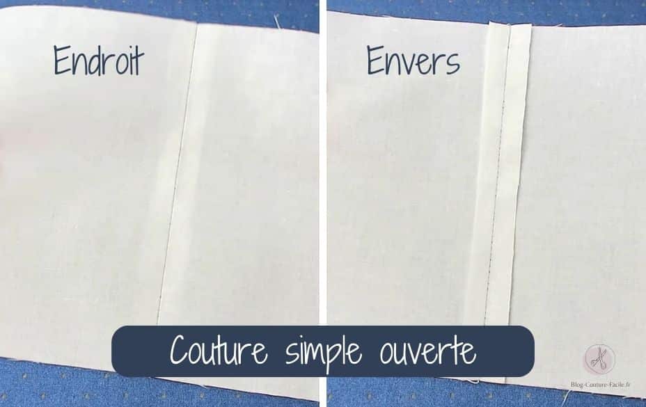 Couture simple ouverte