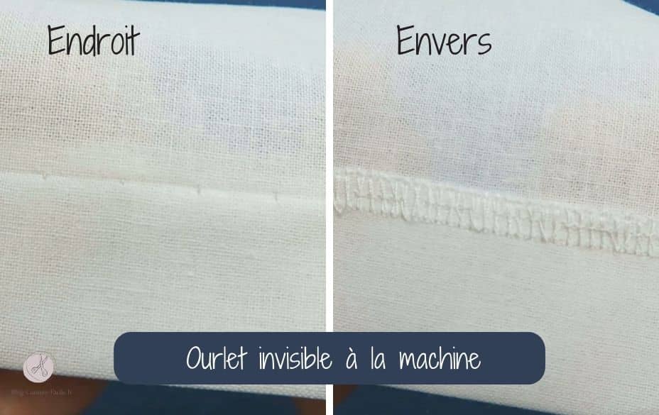 Ourlet invisible à la machine à coudre