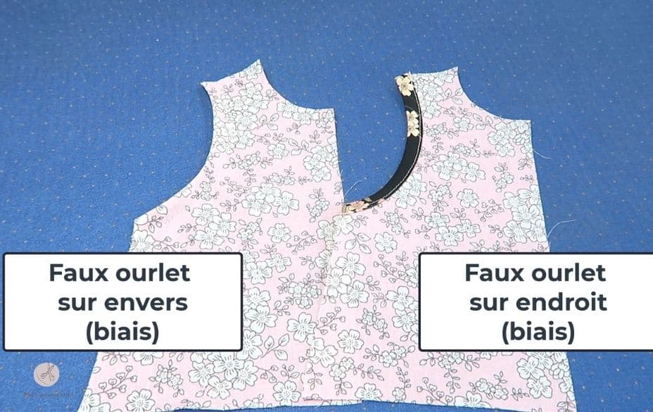 Différences entre les faux ourlets