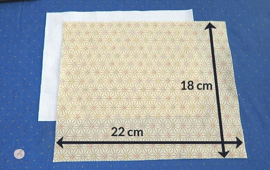 Tuto bordé double tissu à motif