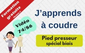 Tuto pied presseur spécial biais