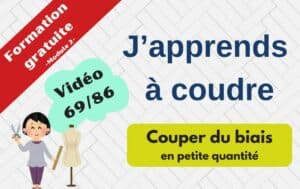 Tuto couper du biais en petite quantité