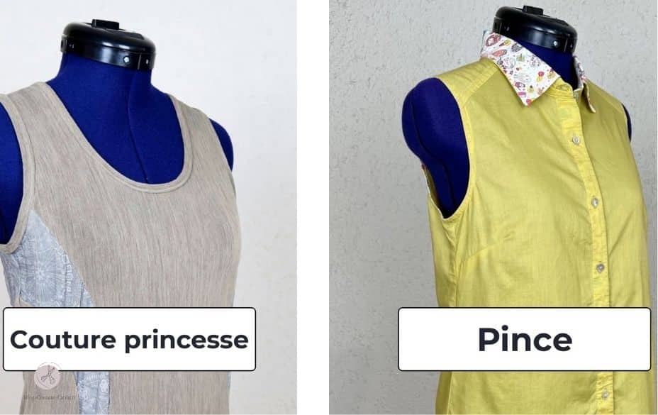 Couture princesse vs pinces