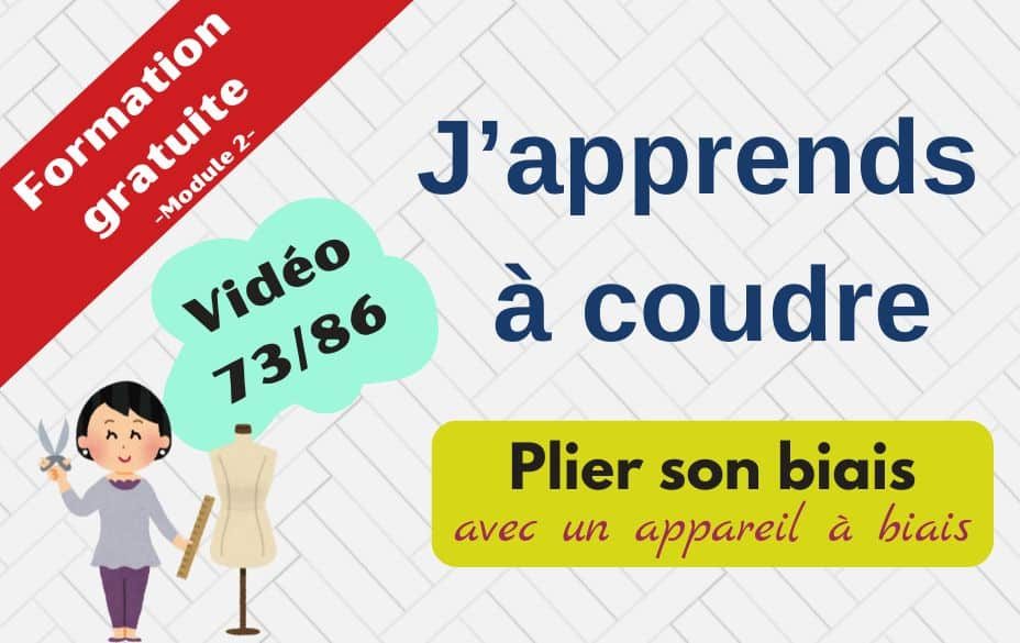 Tuto plier le biais avec un appareil à biais